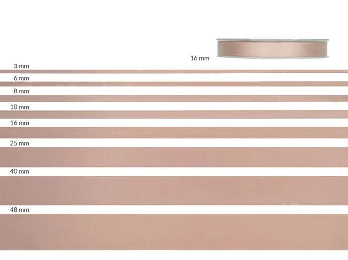 Furlanis Nastro Doppio Raso 16mm Cipria Scuro 50mt - immagine 3