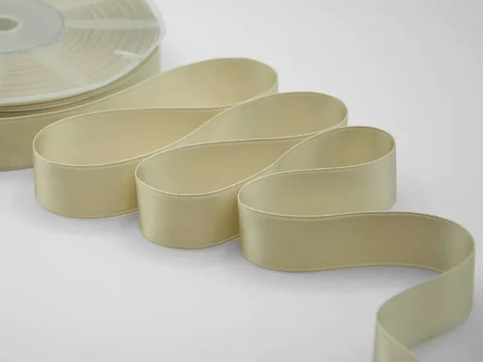 Furlanis Nastro Doppio Raso 25 mm Avorio 50mt