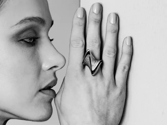 Future – anello in acciaio inox stampa diretta 3D