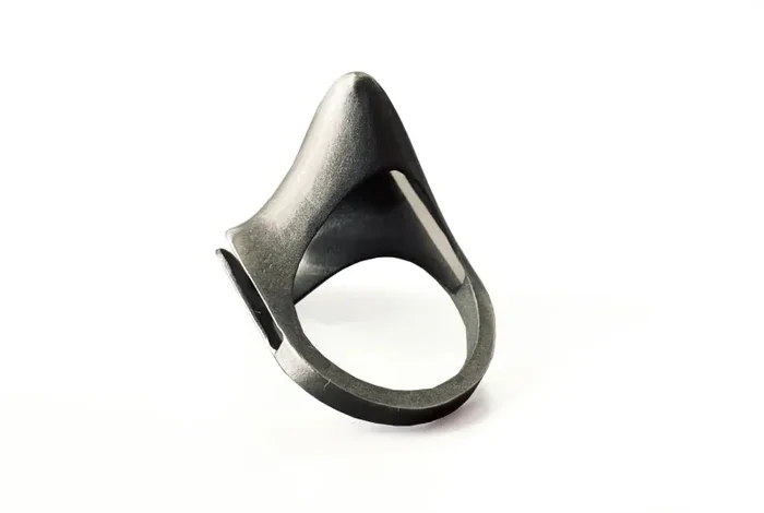 Future – anello in acciaio inox stampa diretta 3D - immagine 3