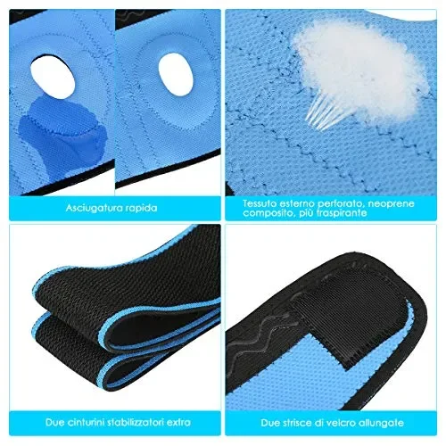 FY Tutore Ginocchio con Stabilizzatori Laterali Meno di 21,5 pollici - immagine 3