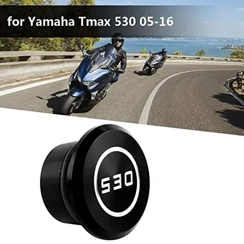 Fydun Copertura foro telaio moto, coperchio decorativo Nero - immagine 2