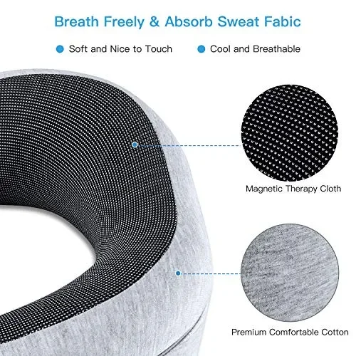 FYLINA Cuscino da Viaggio Memory Foam,Cuscino Cervicale Tightness… - immagine 2