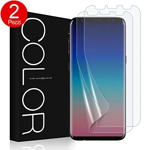 G-Color Pellicola Galaxy S9 Plus, [2 Pezzi] Trasparente in TPU Non… In saldo