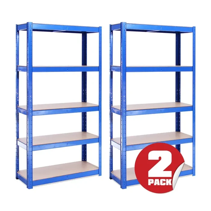 G-Rack 0020 Scaffale Garage(2 Pezzi) – Scaffalatura – 150cmx75cmx30cm – Blue