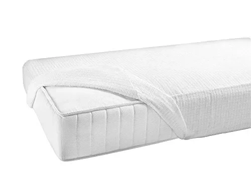 Gabel Jersey Coprimaterasso, Cotone, Bianco, 90 x 200 x 0.4 cm 90x200x0.4 - immagine 2
