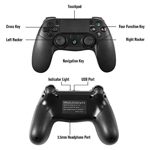 Gamepad Wireless,CamKing Game Controller for Joystick Playstation 4 Gioco… - immagine 2