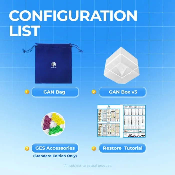 GAN 356M, Speedcube 3×3 Magnetico GAN Cubo 356M, Stickerless (senza adesivi), versione 2020 Lite - immagine 2