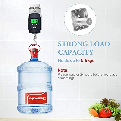 Gancio Adesivo, EniBon Adesivo Ganci Portasciugamani Acciaio Inox Gancio… - immagine 3