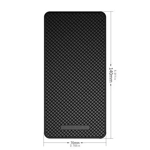 Ganvol (2 Pezzi Tappetino Auto cruscotto Anti-Scivolo [Stretta 7 x 13,5 cm - immagine 2