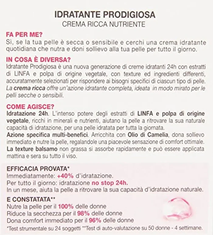 Garnier Idratante Prodigiosa Nutriente Crema Ricca per Pelli Secche o Sensibili, 50 ml - immagine 2