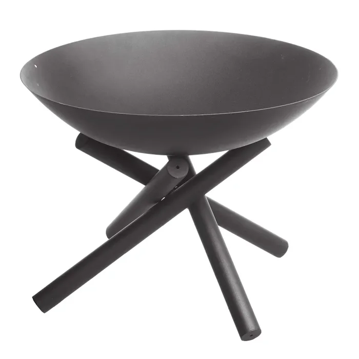 Gartenfreude Home Design – Braciere da Giardino, 50 x 50 x 35 cm, Nero