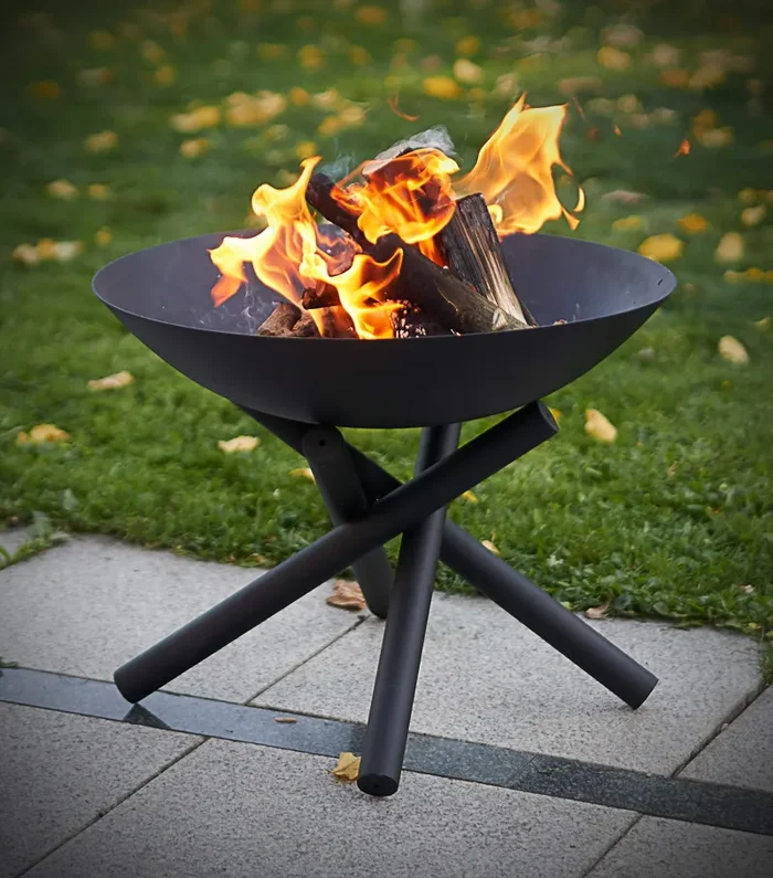 Gartenfreude Home Design – Braciere da Giardino, 50 x 50 x 35 cm, Nero - immagine 2