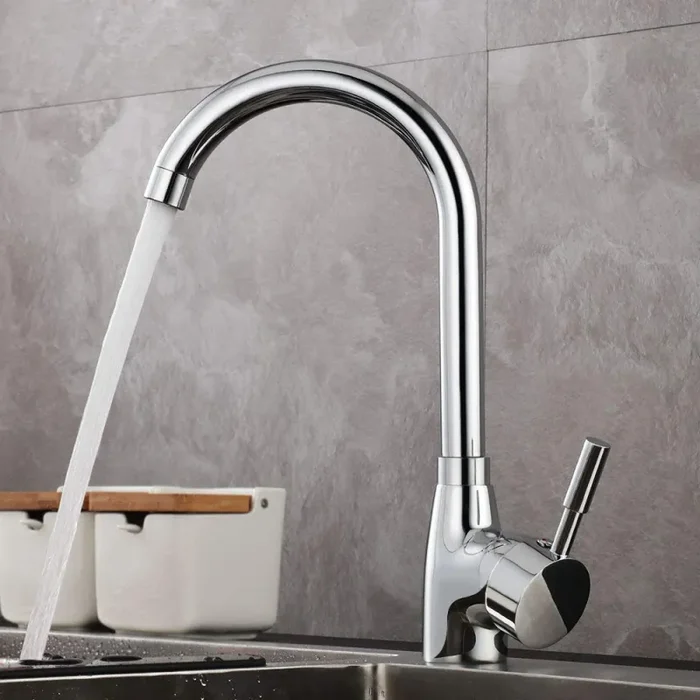 GAVAER Rubinetto per Cucina, Girevole a 360°Miscelatore Cucina Cromato E-6057 - immagine 2