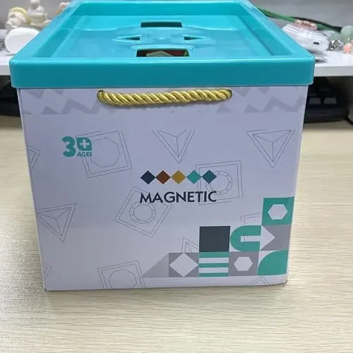 Gavgroom Costruzioni Magnetiche 80 Pezzi Colorati Costruzioni per Bambini 3 Anni Magneti Bambini con 1 Auto Tessere Magnetiche per Bambini da 3 4 5 6 7 8 - immagine 2