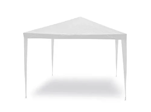 Gazebo facile bianco 3×3 m Struttura in acciaio copertura pe. 110 gr/m². Vendita calda