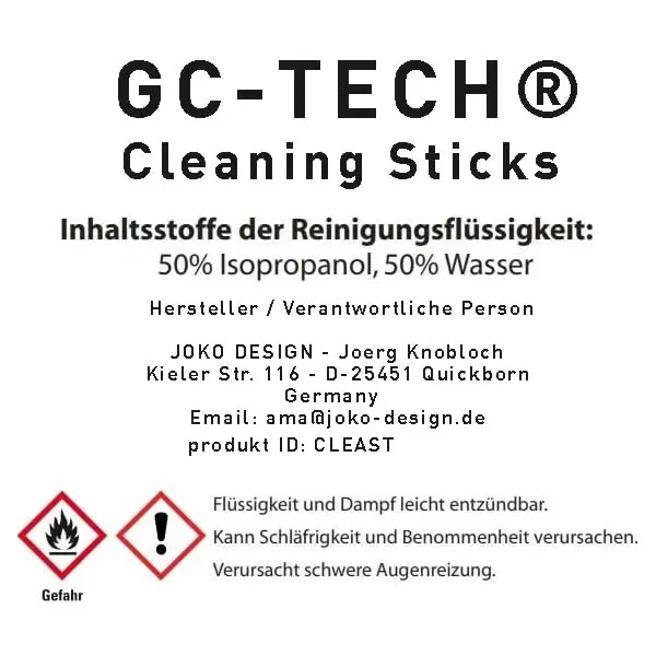 GC-TECH Bastoncini per la pulizia compatibile per IQOS Holder 2.4 3 Duo e penne di pulizia Multi 2×30 pezzi Penne di pulizia con alcool Fornitura - immagine 2