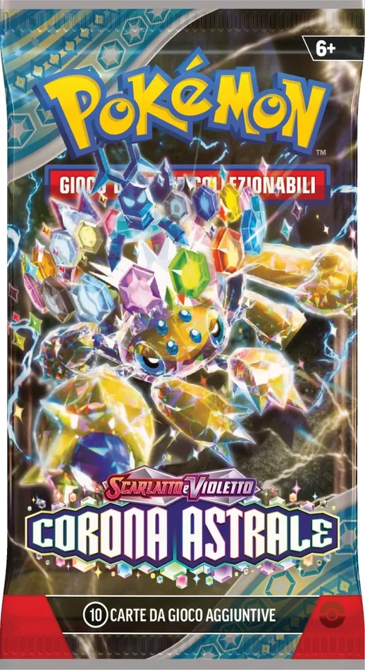 GCC Pokémon: confezione di buste dell’espansione Scarlatto e Violetto – Corona Astrale (sei buste di espansione) Moda - immagine 3