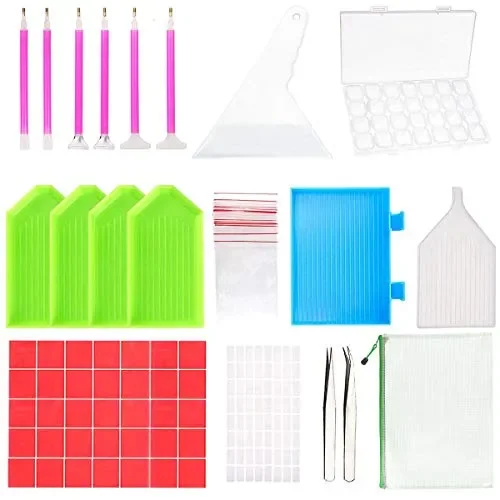 GCOA 96PCS Strumenti di Pittura Diamante Fai da Te 5D,Diamante A… Vendita calda online