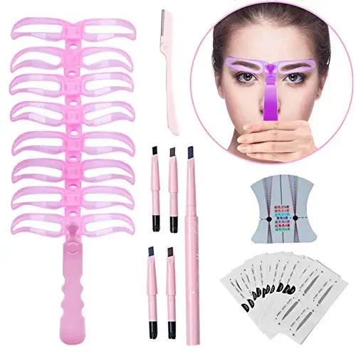 GCOA Stencil sopracciglia,8 stiles sopracciglia stampini per…