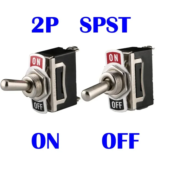 Gebildet 6 pezzi Interruttore a Levetta SPST, AC125V 10A / AC250V 125v/250v - immagine 3