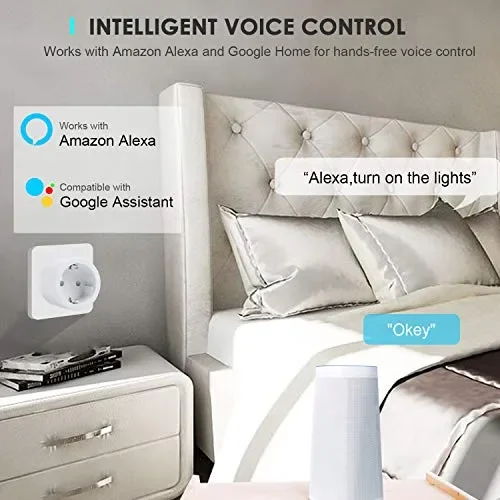 Gelvova Presa Intelligente,Smart Wifi Plug con supporto APP Alexa/Google… - immagine 2