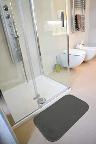 GEMITEX Tappeto MERLINO 50X80 ULTRASSORBENTE, Polyester, 50 x 80, Antracite - immagine 3