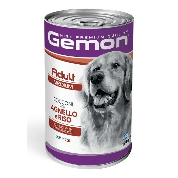 Gemon Medium Adult Bocconi con Agnello e Riso 1,25kg