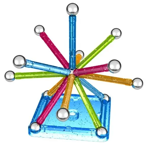 Geomag- Glitter Colour Gioco di Costruzione Magnetico, 30 Pezzi, Multicolore - immagine 3