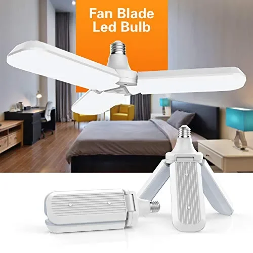 Gezee Fan blade shape LED Lampadine, 45W (4500 Lumen), 6500K Bianco…