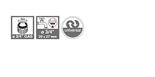 GF Garden, Presa Rubinetto Universale con Adattatore per Rubinetti Bagno e… - immagine 2