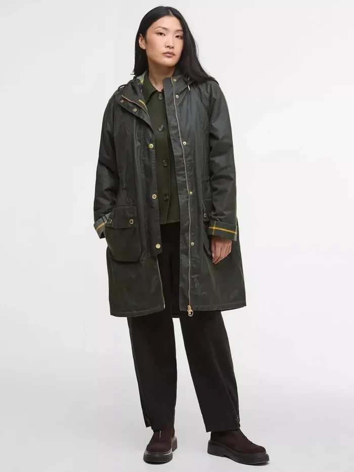 Giacca cerata Marcy Wax Parka – Barbour Online - immagine 3