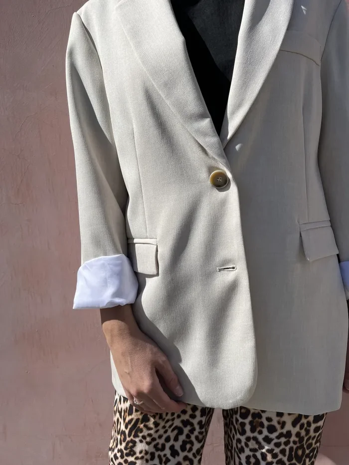 GIACCA OVER BEIGE - immagine 2