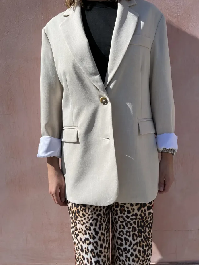 GIACCA OVER BEIGE - immagine 3