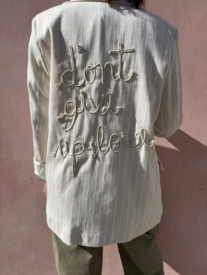 GIACCA OVER GESSATA Vendita calda - immagine 2