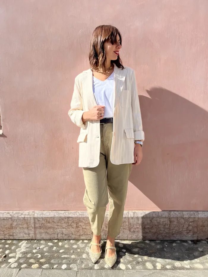 GIACCA OVER GESSATA Vendita calda - immagine 3