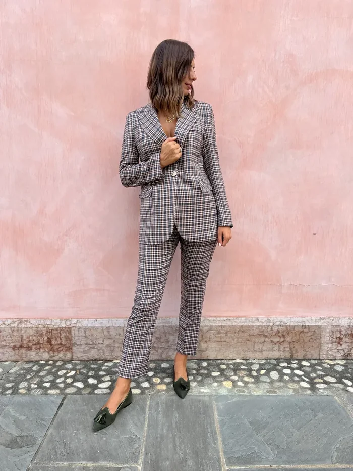 GIACCA QUADRETTATO MORO 229 - immagine 3