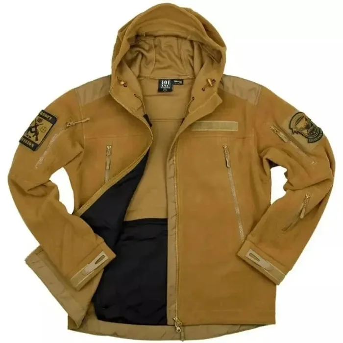 Giacca Tattica in pile duty con cappuccio - immagine 3