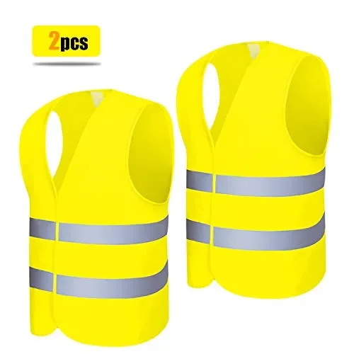 Giacche e Gilet Alta visibilità,2 Pezzi EN 471Gilet/Giubbotto di Sicurezza…