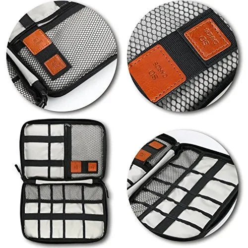 Gibot Cavi organizza Bag Elettronica Viaggio Borsa Nero 24 X 17cm - immagine 2