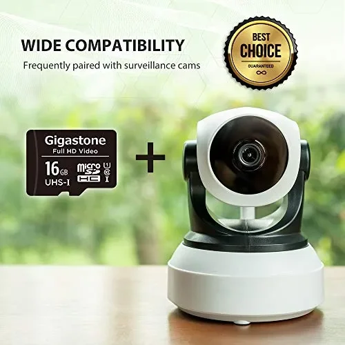 Gigastone Scheda di memoria Micro SD Video Full HD da 16 GB, confezione 10 - immagine 3