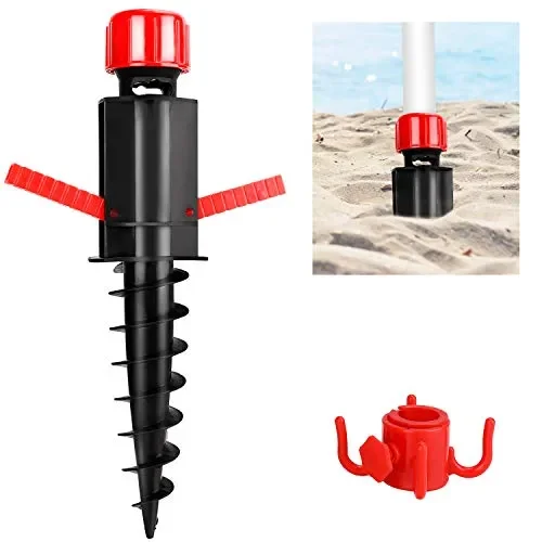 GIKPAL Picchetto di Supporto per Ombrelloni, Base con Gancio Appeso Mare…