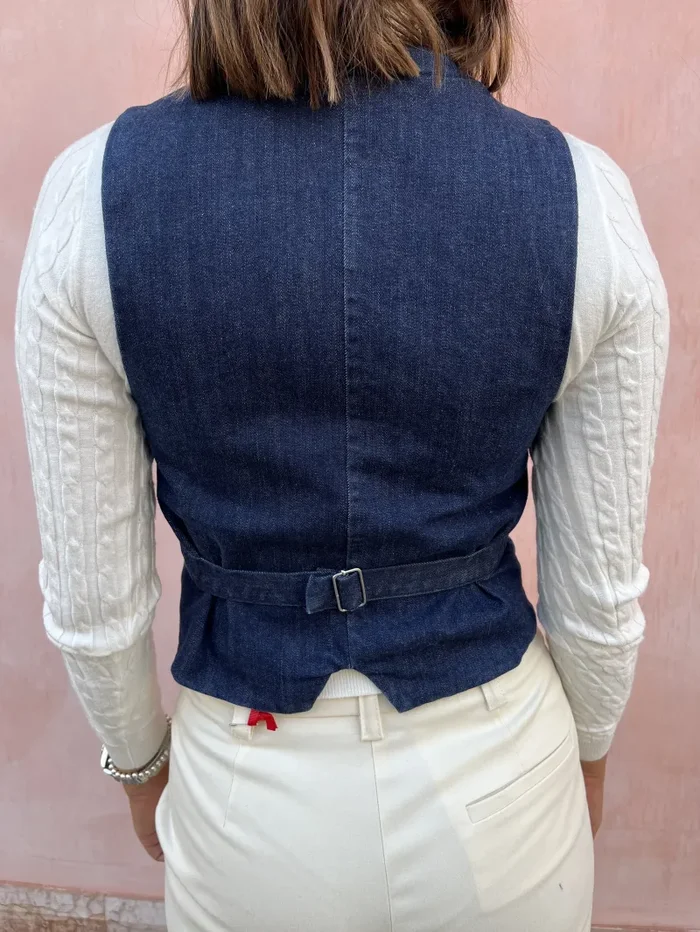 GILET DENIM SLAVE - immagine 2