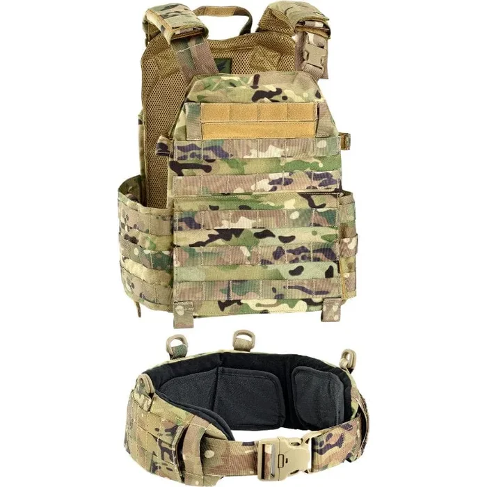 Gilet Tattico Bav13 con Cinturone Molle Multicam – Defcon 5