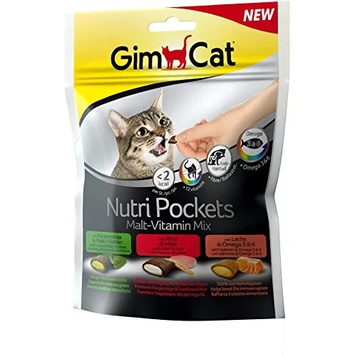 GimCat Nutri Pockets Malt della vitamina Mix, 1er Pack (1 X 150 G)
