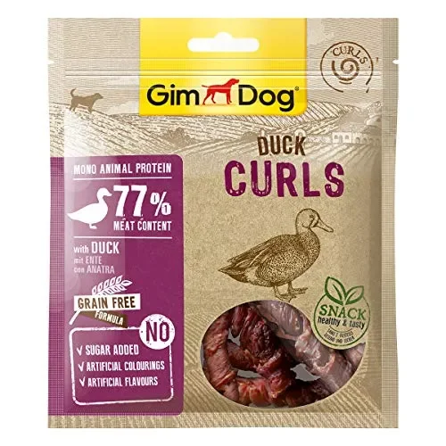 GimDog Curls, snack essiccato con formula senza cereali e monoproteina per… - immagine 2