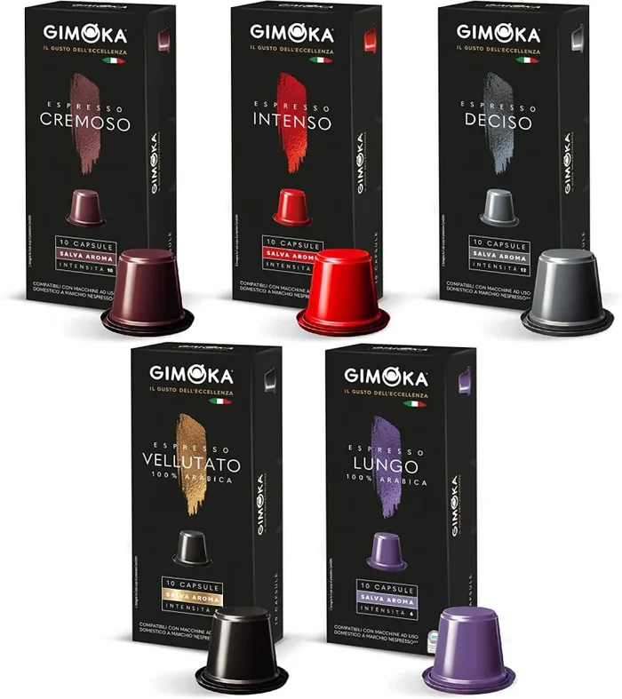 Gimoka – Capsule Compatibili Nespresso, Assortimento di Miscele e Aromi – 100 Capsule