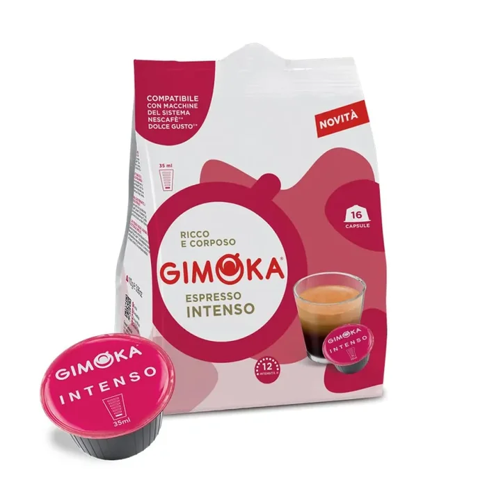 Gimoka – Compatibile Per Nescafé – Dolce Gusto – 64 Capsule – Gusto INTENSO – Intensità 12 – Made In Italy – Confezioni Da 16 Capsule Saldi