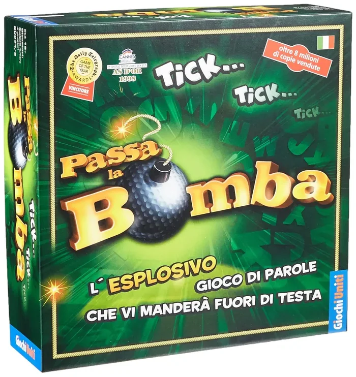 Giochi Uniti- Passa la Bomba Gioco di Divertimento, Multicolore, GU034/2