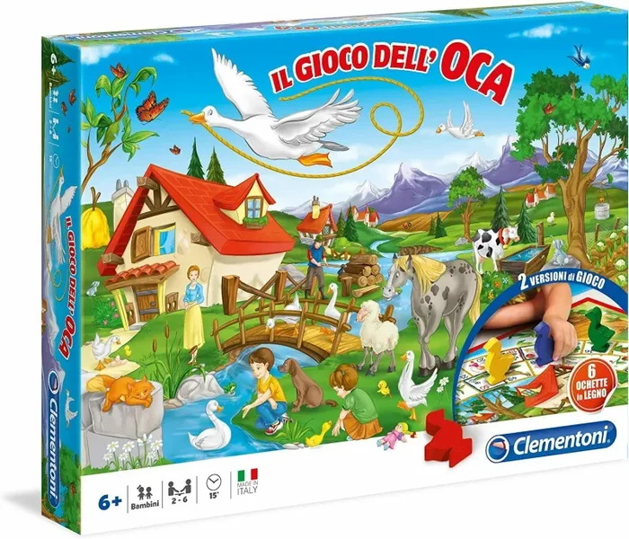 Gioco da tavolo di società Il gioco dell’Oca, Classico per la famiglia e bambini